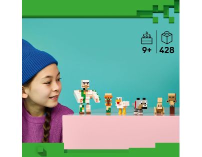 LEGO® Minecraft® 21592 Kuřecí žokej a útok v poušti