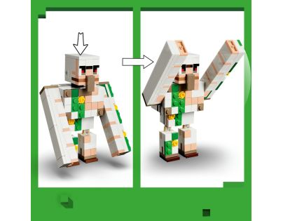LEGO® Minecraft® 21592 Kuřecí žokej a útok v poušti