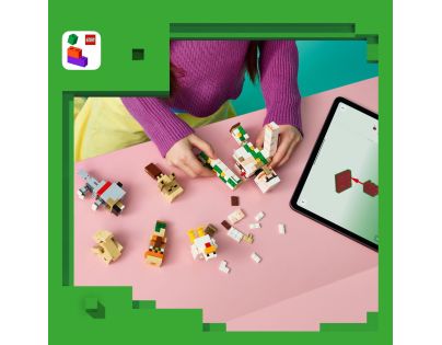 LEGO® Minecraft® 21592 Kuřecí žokej a útok v poušti