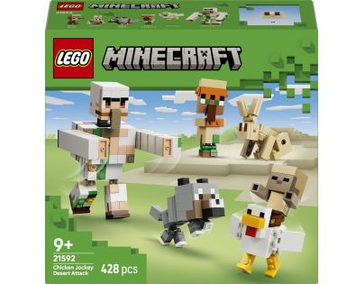 LEGO® Minecraft® 21592 Kuřecí žokej a útok v poušti