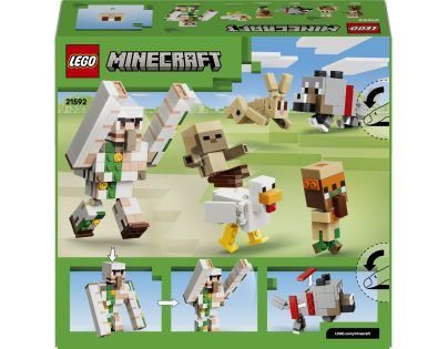 LEGO® Minecraft® 21592 Kuřecí žokej a útok v poušti