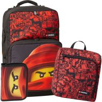 LEGO® Ninjago Red Optimo Plus školní batoh 3dílný set
