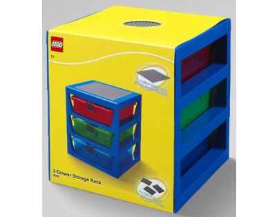 LEGO® organizér se třemi zásuvkami modrý