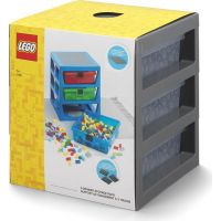 LEGO® Organizér se třemi zásuvkami tmavě šedý 4