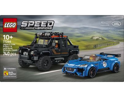 LEGO® Speed Champions 77264 Jaguar Project 7 a Land Rover Defender