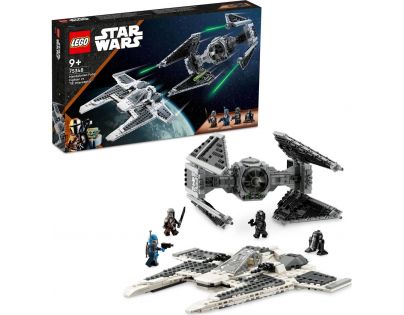 LEGO® Star Wars™ 75348 Mandalorianská stíhačka třídy Fang proti TIE Interceptoru