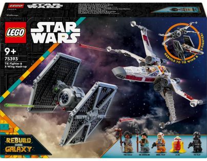 LEGO® Star Wars™ 75393 Stíhačka TIE a X-wing – kombinovaná stavebnice