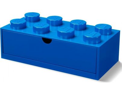 LEGO® stolní box 8 se šuplíky modrý