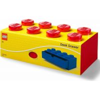 LEGO® stolní box 8 se zásuvkou červený 3