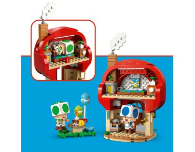 LEGO® Super Mario™ 72041 Toad a párty v jeho domku