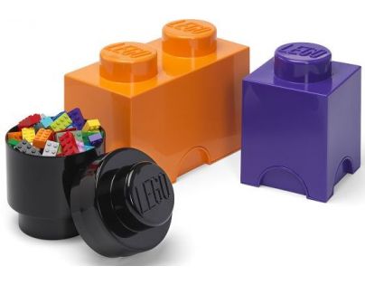 LEGO® Úložné boxy Multi-Pack 3 ks fialová, černá, oranžová