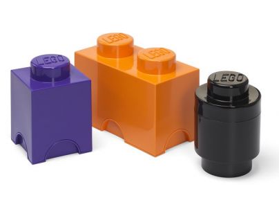 LEGO® Úložné boxy Multi-Pack 3 ks fialová, černá, oranžová