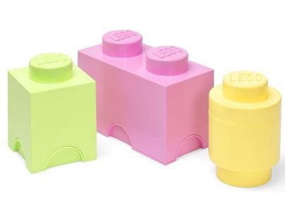 LEGO® Úložné boxy Multi-Pack 3 ks pastelové