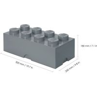 LEGO® Úložný box 25 x 50 x 18 cm - Tmavě šedá - Poškozený obal 3
