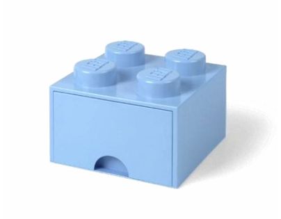 LEGO® Úložný box 4 se šuplíkem Světle modrá - Poškozený obal