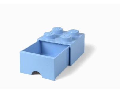 LEGO® Úložný box 4 se šuplíkem Světle modrá - Poškozený obal
