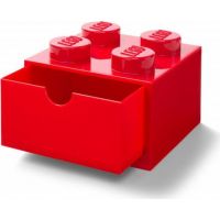 LEGO® úložný box 4 se šuplíky červený