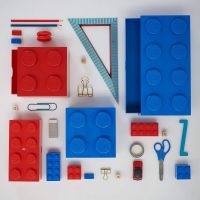 LEGO® úložný box 4 se šuplíky modrý 4