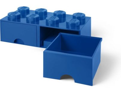 LEGO® Úložný box 8 se šuplíky Modrá - Poškozený obal
