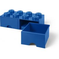 LEGO® Úložný box 8 se šuplíky Modrá - Poškozený obal