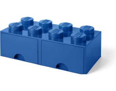 LEGO® Úložný box 8 se šuplíky Modrá - Poškozený obal