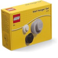 LEGO® věšák na zeď 3 ks Bílý, černý a šedý 4