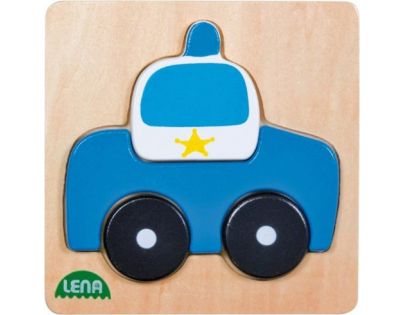 Lena Dřevěné puzzle Policie