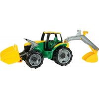 LENA 02080 - Traktor se lžící a bagrem, zeleno žlutý 2