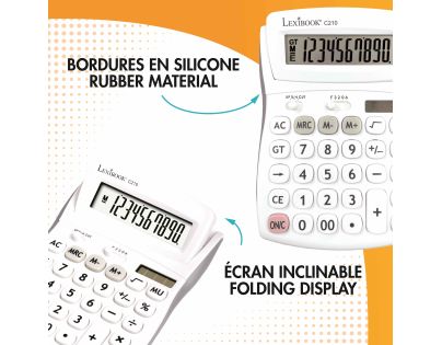 Lexibook 10místná kalkulačka s nastavitelným úhlem obrazovky