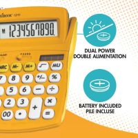 Lexibook 10místná kapesní kalkulačka s gumovým povrchem žlutá 5