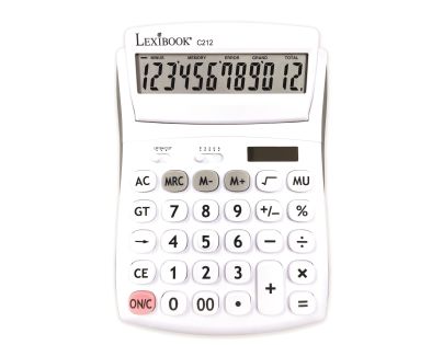 Lexibook 12místná kapesní kalkulačka s nastavitelným úhlem obrazovky
