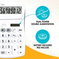 Lexibook 12místná kapesní kalkulačka s nastavitelným úhlem obrazovky 5