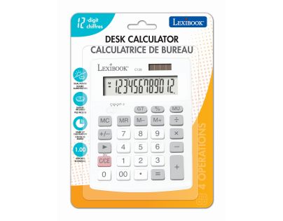 Lexibook 12místná kapesní kalkulačka solární s baterií