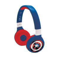 Lexibook 2v1 bluetooth skládací sluchátka Avengers s limitem hlasitosti