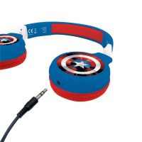 Lexibook 2v1 bluetooth skládací sluchátka Avengers s limitem hlasitosti 3