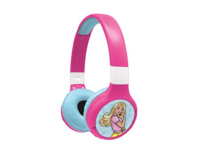 Lexibook 2v1 bluetooth skládací sluchátka Barbie s limitem hlasitosti