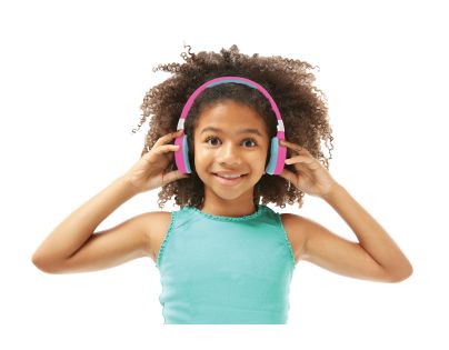 Lexibook 2v1 bluetooth skládací sluchátka Barbie s limitem hlasitosti