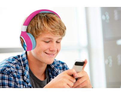 Lexibook 2v1 bluetooth skládací sluchátka Barbie s limitem hlasitosti
