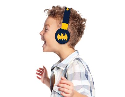 Lexibook 2v1 bluetooth skládací sluchátka Batman s limitem hlasitosti