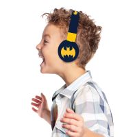Lexibook 2v1 bluetooth skládací sluchátka Batman s limitem hlasitosti 5