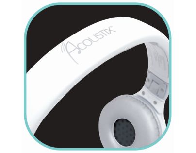 Lexibook 2v1 bluetooth skládací sluchátka bílá