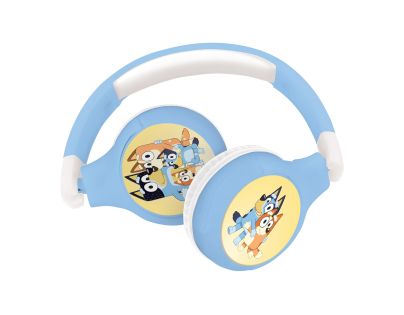 Lexibook 2v1 bluetooth skládací sluchátka Bluey s limitem hlasitosti