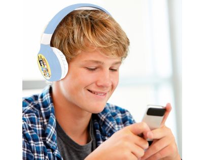 Lexibook 2v1 bluetooth skládací sluchátka Bluey s limitem hlasitosti