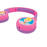 Lexibook 2v1 bluetooth skládací sluchátka Disney princezny s limitem hlasitosti 4