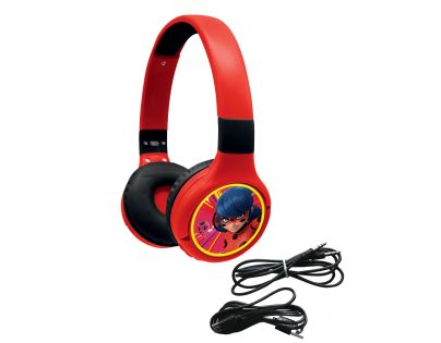 Lexibook 2v1 bluetooth skládací sluchátka Kouzelná Beruška s limitem hlasitosti