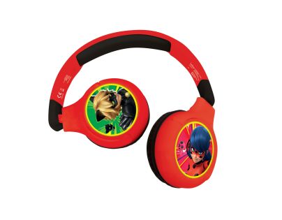 Lexibook 2v1 bluetooth skládací sluchátka Kouzelná Beruška s limitem hlasitosti