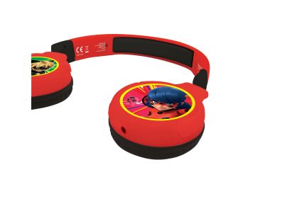 Lexibook 2v1 bluetooth skládací sluchátka Kouzelná Beruška s limitem hlasitosti