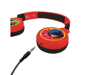 Lexibook 2v1 bluetooth skládací sluchátka Kouzelná Beruška s limitem hlasitosti