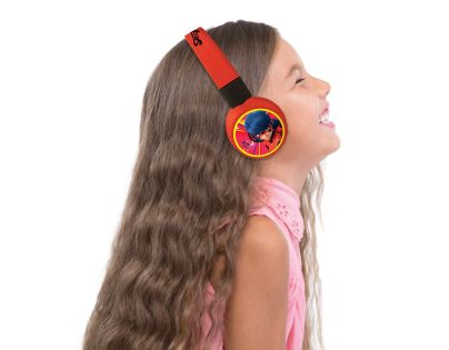 Lexibook 2v1 bluetooth skládací sluchátka Kouzelná Beruška s limitem hlasitosti