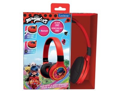 Lexibook 2v1 bluetooth skládací sluchátka Kouzelná Beruška s limitem hlasitosti